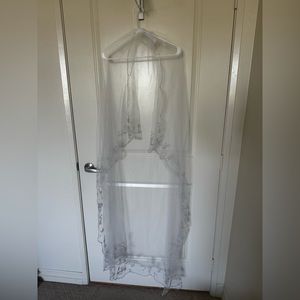 Bridal Veil with Silver detail purchased in Downtown LA